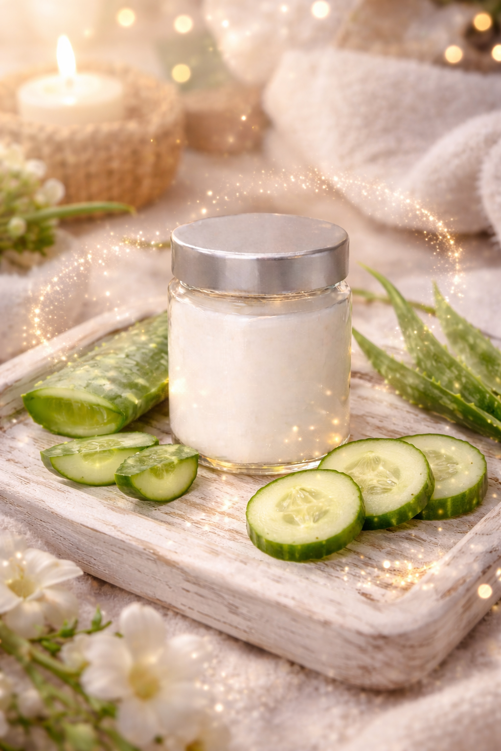 🕯️ Bougie parfumée classique - Aloe vera concombre