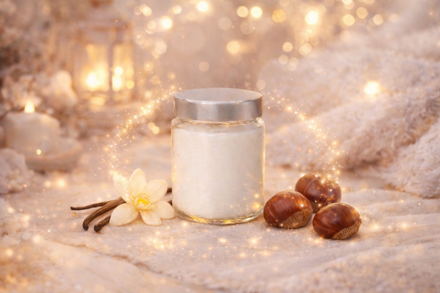 🕯️ Bougie parfumée classique - Vanille châtaigne