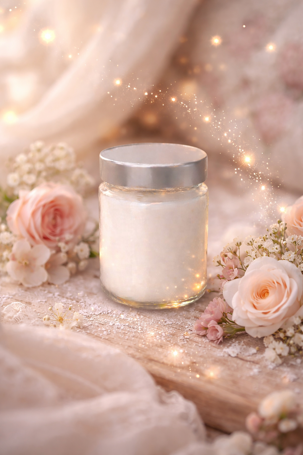 🕯️ Bougie parfumée classique - Fleurs sucrées