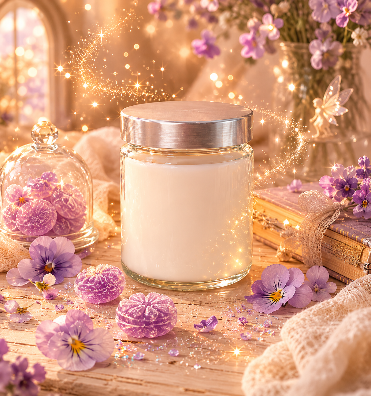 🕯️ Bougie parfumée classique - Violette