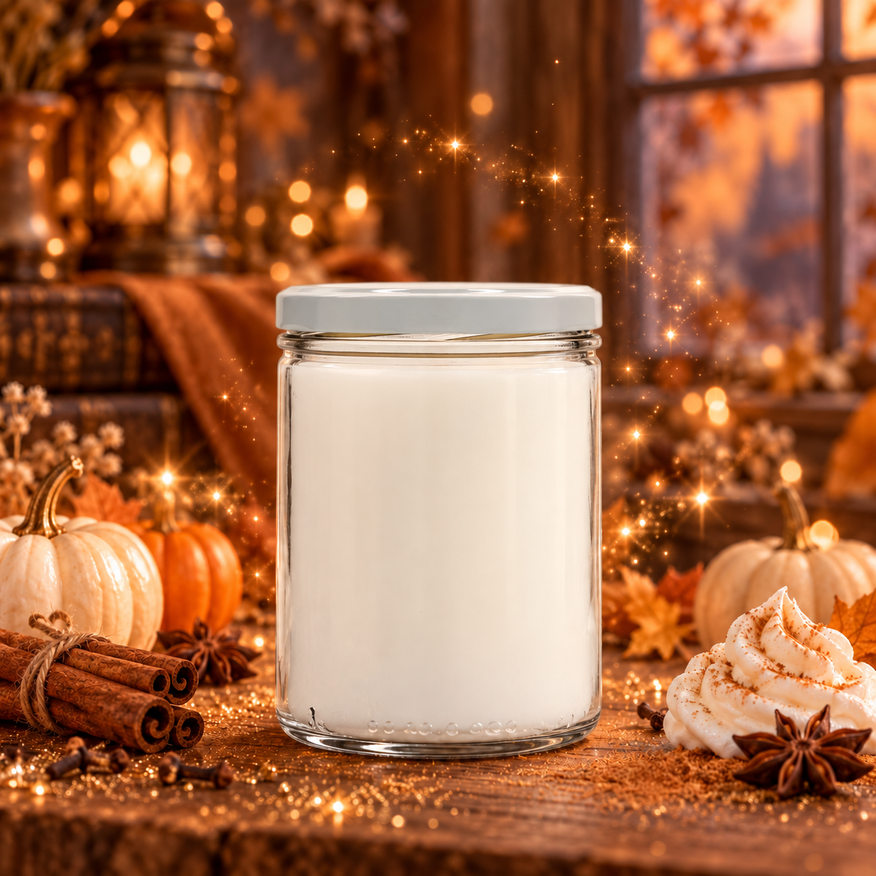 🕯️ Bougie parfumée classique - Citrouille crémeuse