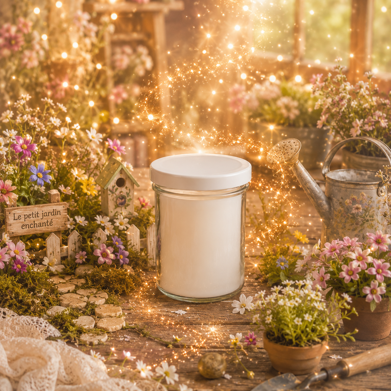 🕯️ Bougie parfumée classique - Jardin printanier