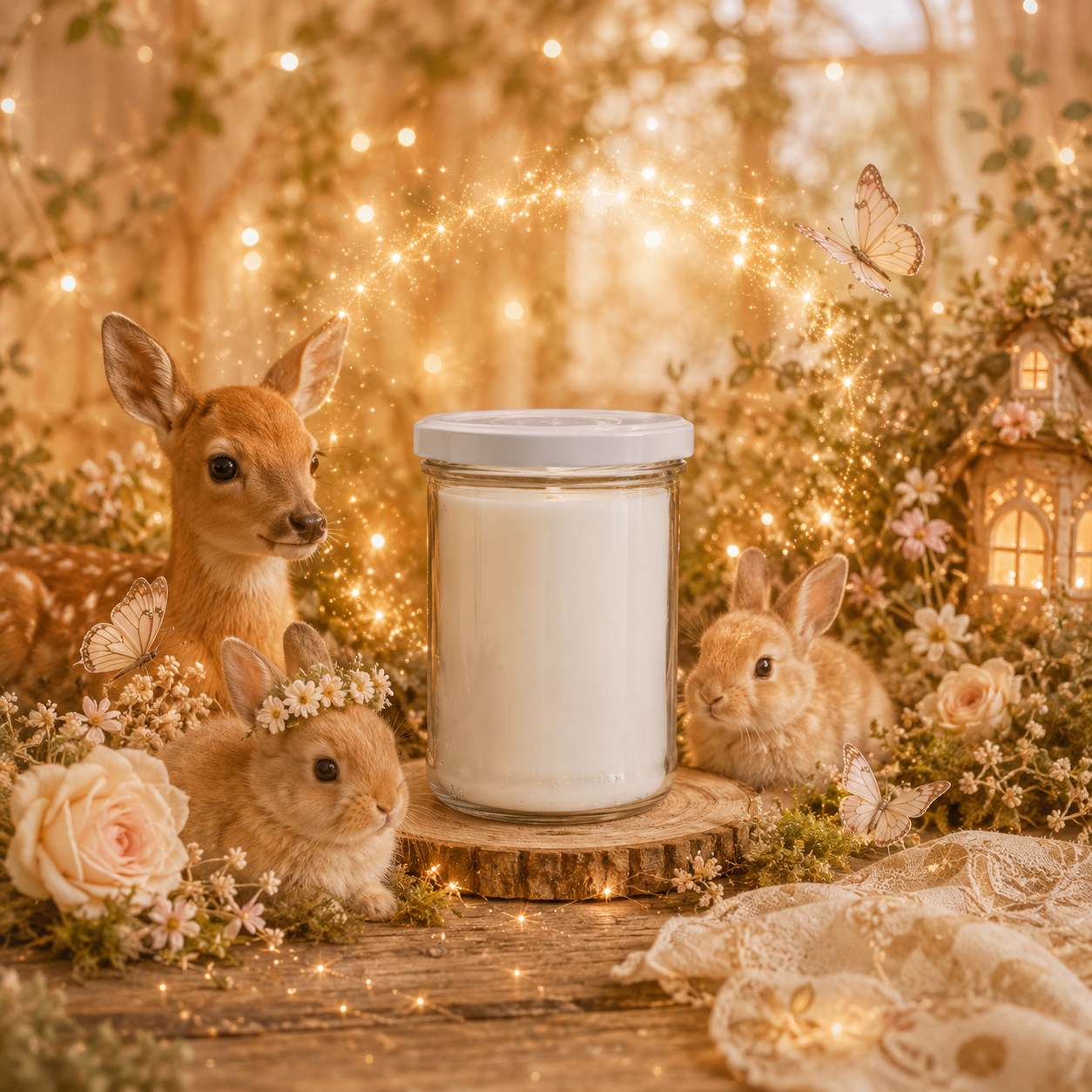 🕯️ Bougie parfumée classique - Forêt enchantée