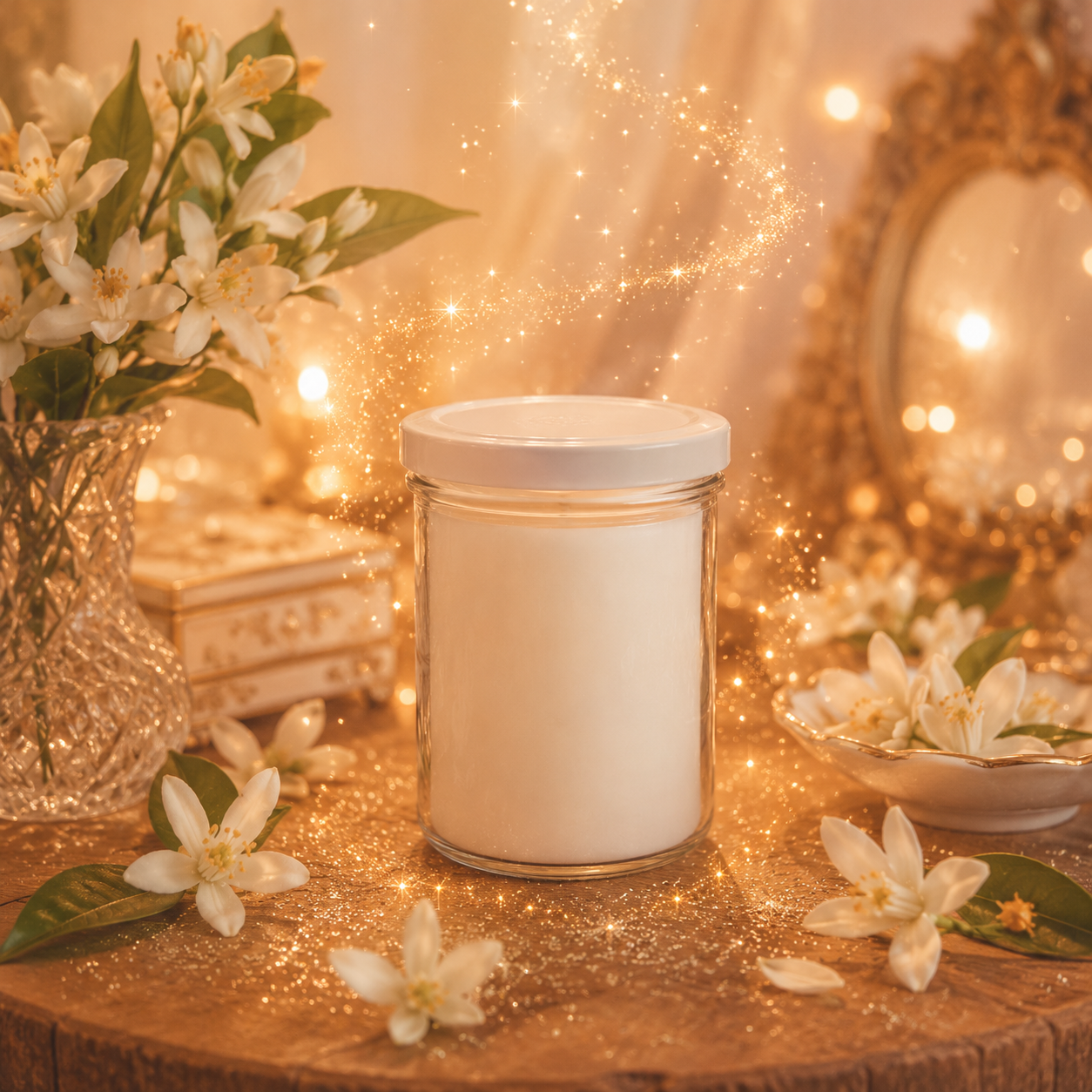🕯️ Bougie parfumée classique - Fleur d'oranger