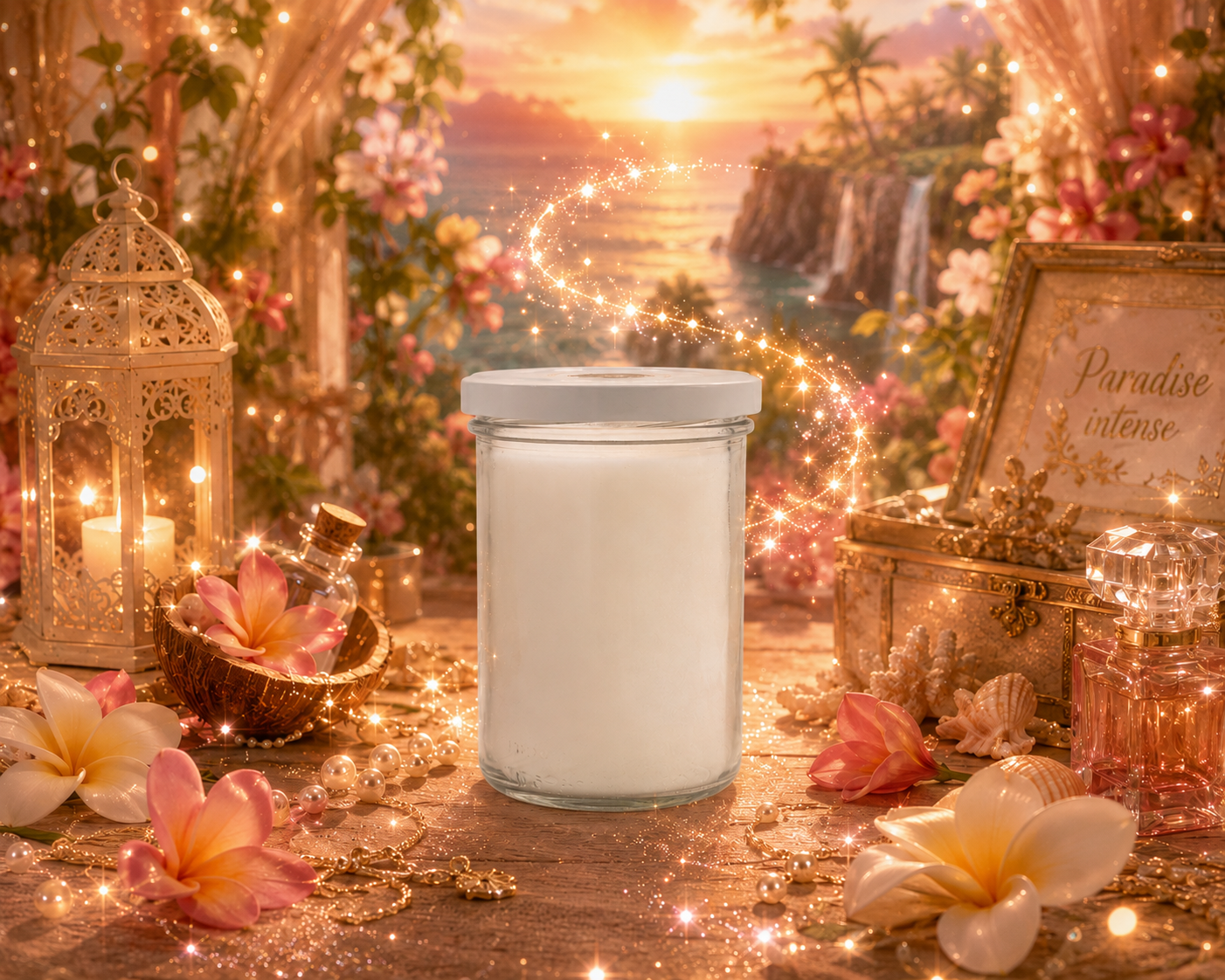 🕯️ Bougie parfumée classique - Paradis intense