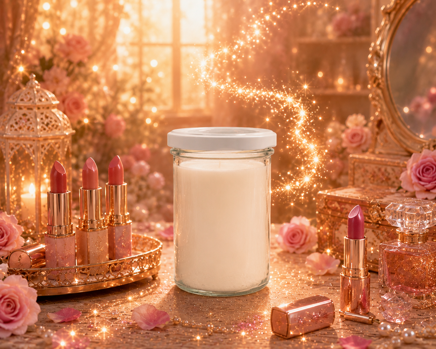 🕯️ Bougie parfumée classique - Lipstick