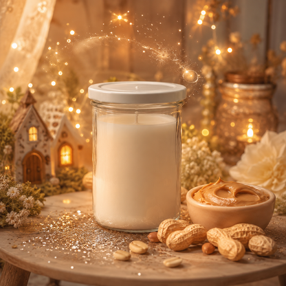 🕯️ Bougie parfumée classique - Beurre de cacahuète