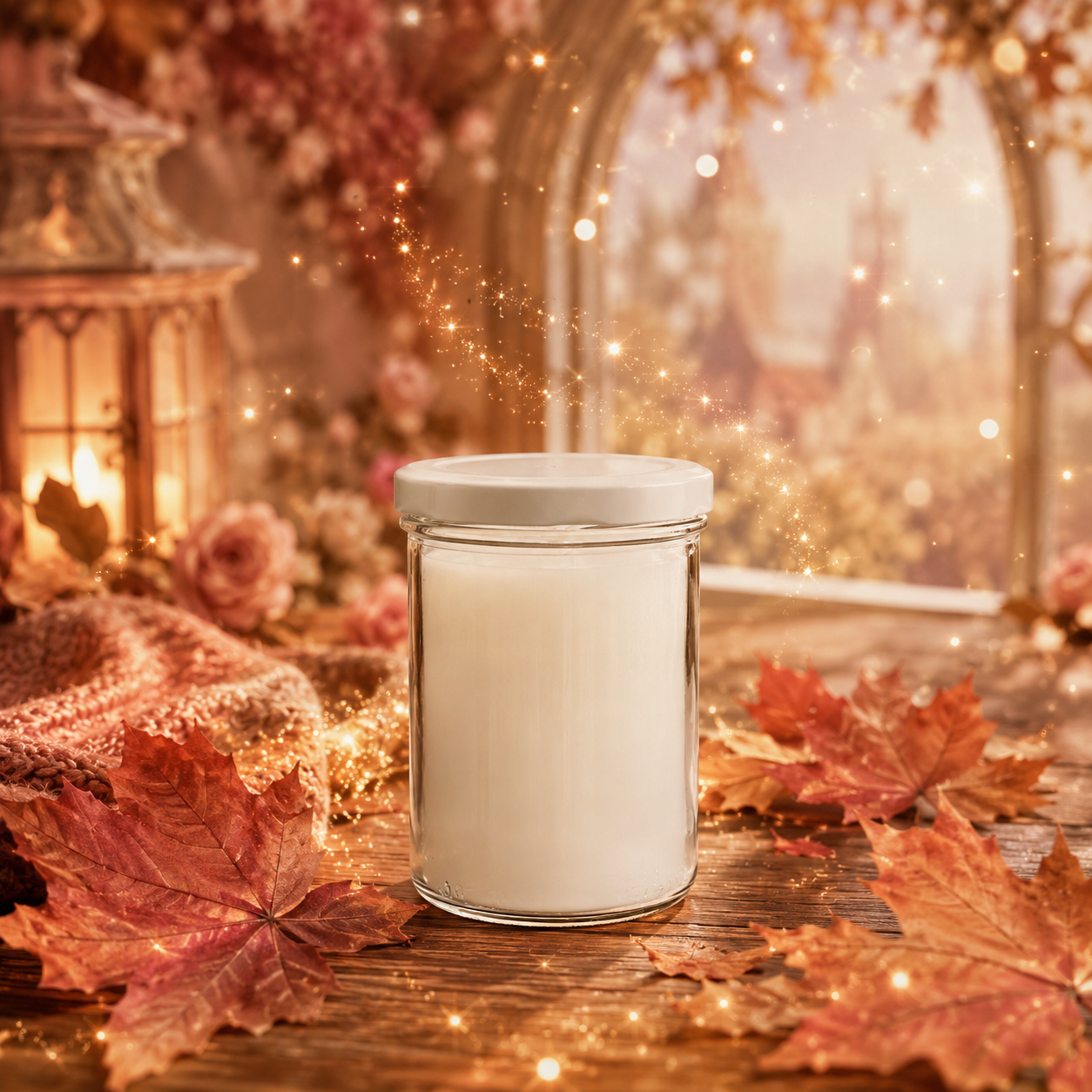 🕯️ Bougie parfumée classique - Erable doré et musc