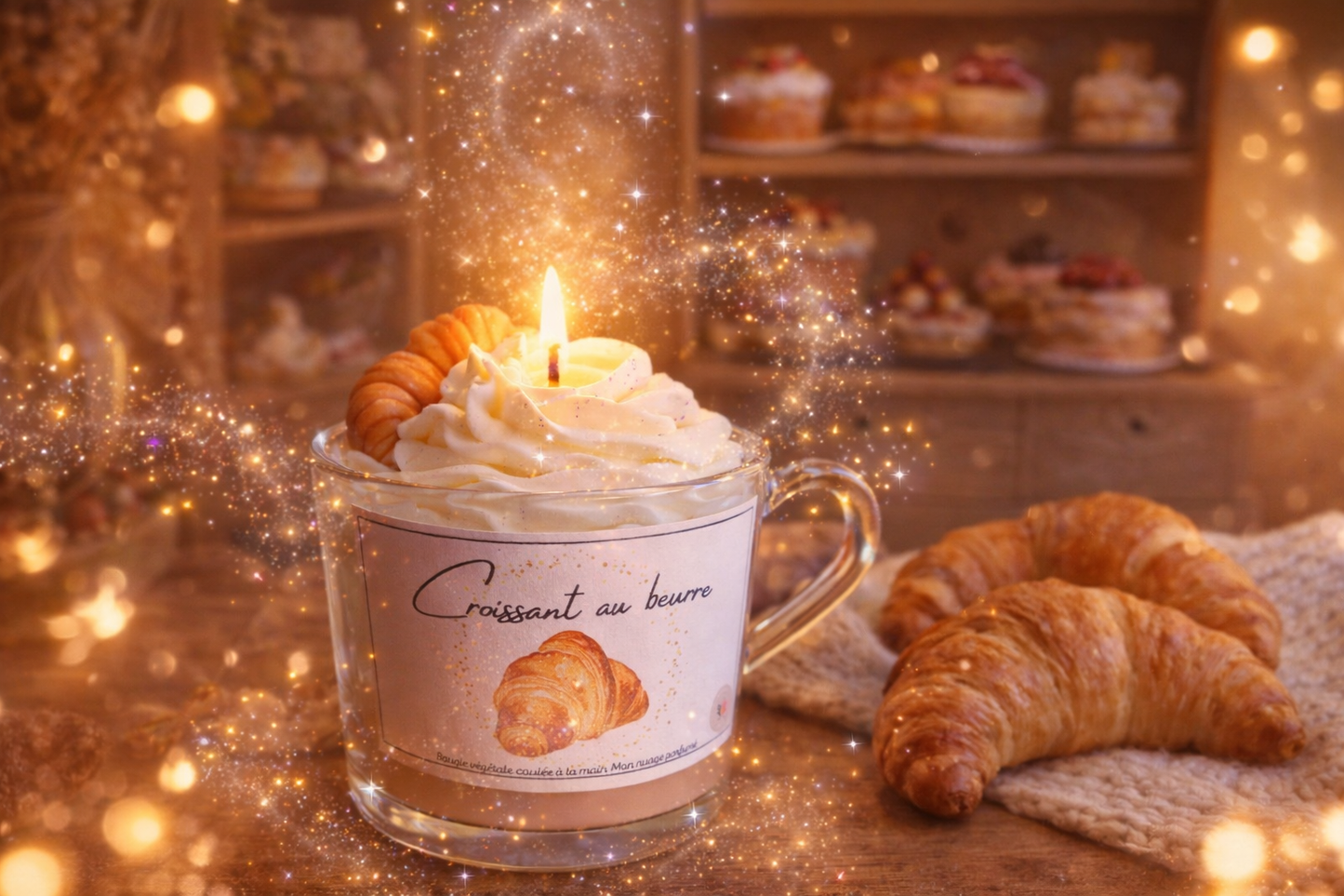 🕯️ Bougie gourmande - Croissant au beurre