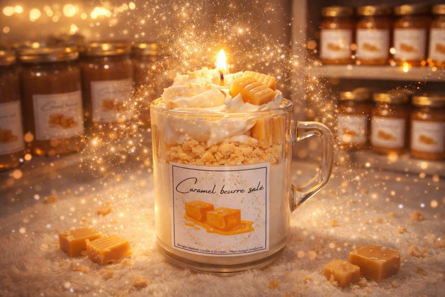 🕯️Bougie gourmande - Caramel au beurre salé