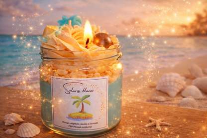 🌴 Bougie parfumée - "Solaris Blanc"