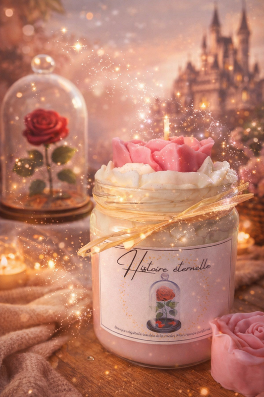 🌹 Bougie parfumée “Histoire Éternelle”