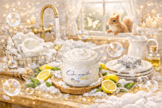 Cake vaisselle "Citron et Arbre à thé"