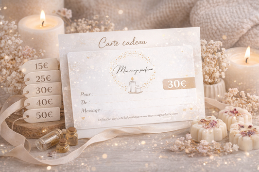 Carte cadeau – Offrir une parenthèse parfumée ✨