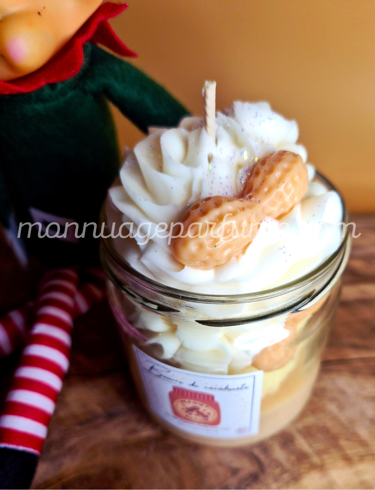 Bougie gourmande "Beurre de cacahuète"
