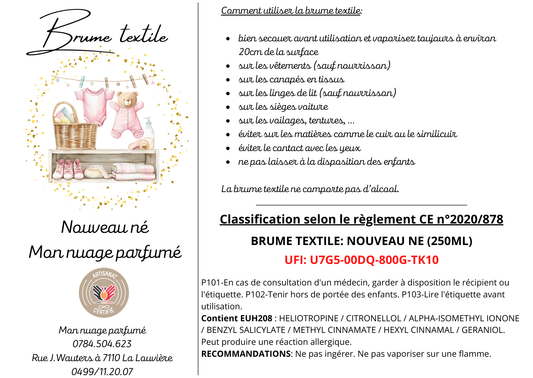 BRUME TEXTILE - NOUVEAU NE (250ML)