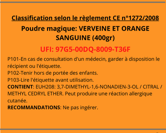 Verveine et orange sanguine