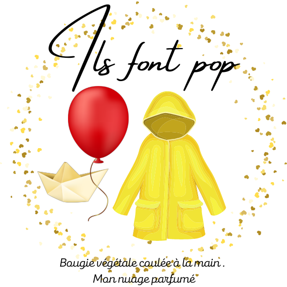 Bougie gourmande "ILS FONT POP"