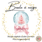 Fondant individuel "BOULE A NEIGE"