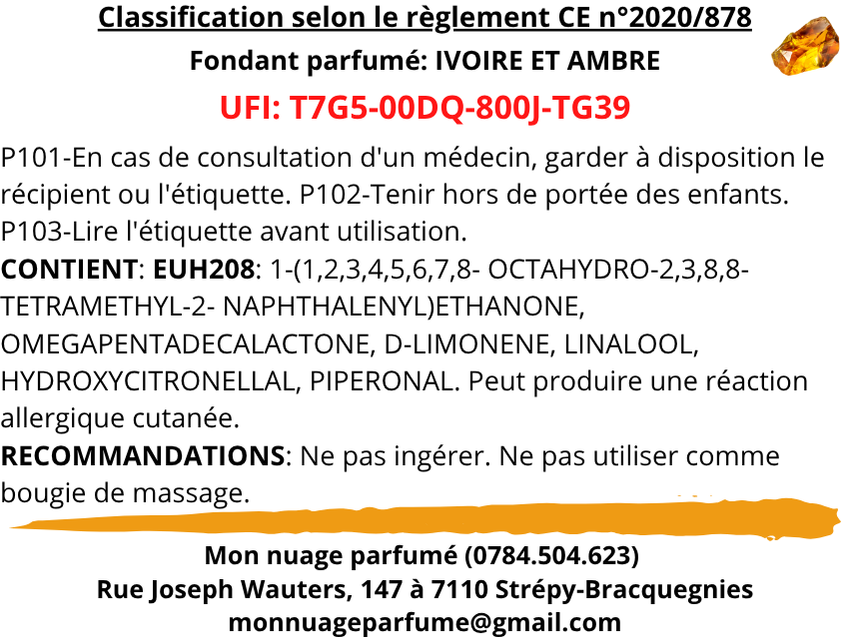 Fondant individuel "IVOIRE ET AMBRE"