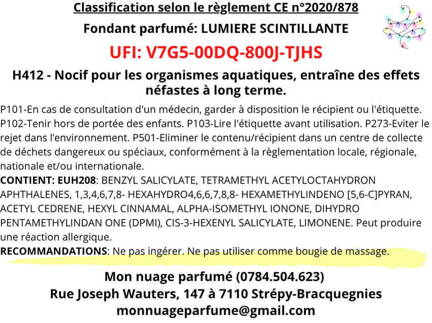 Fondant individuel "LUMIERE SCINTILLANTE"