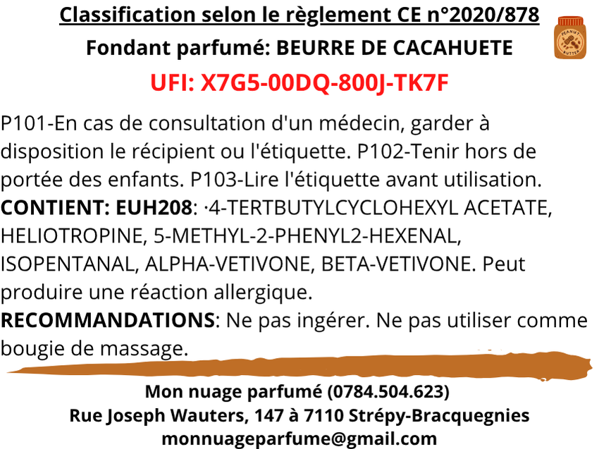 Fondant individuel "BEURRE DE CACAHUETE"