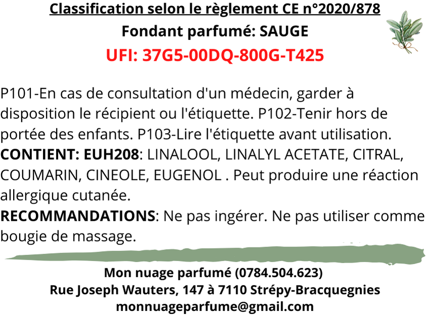 Fondant individuel "SAUGE"