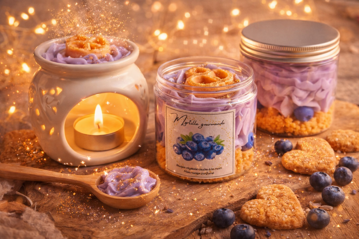 🌸 Fondant crémeux parfumé – Myrtille gourmande