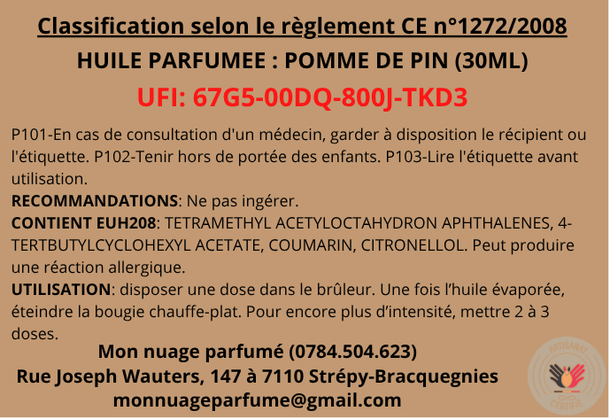 Huile parfumée "Pomme de pin"