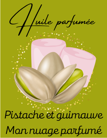 Huile parfumée "Pistache et guimauve"