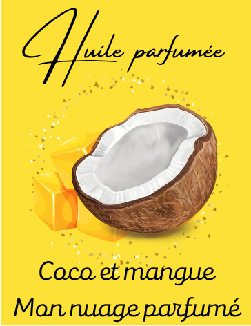 Huile parfumée "Coco et mangue"