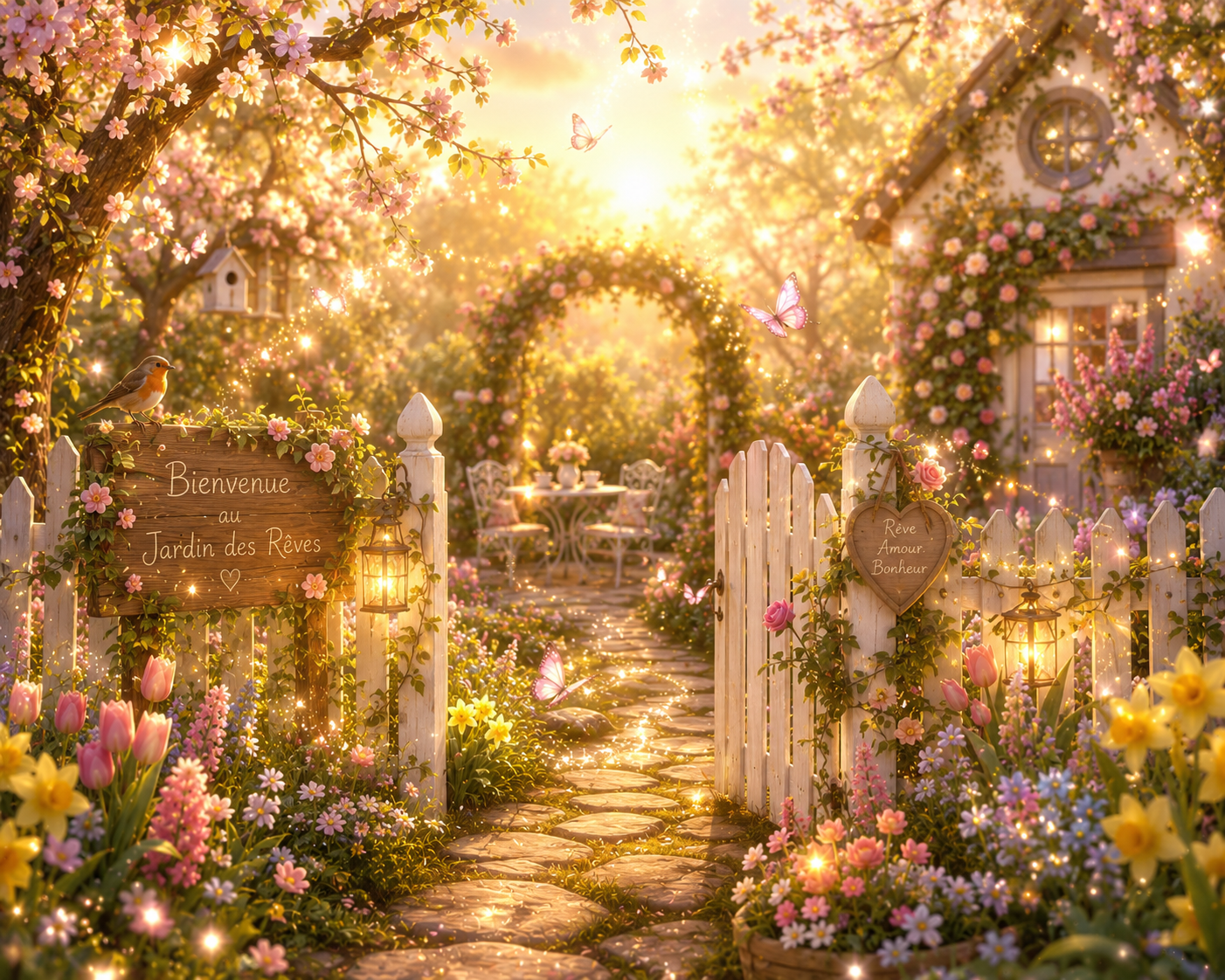 🕯️ Bougie parfumée classique - Jardin printanier