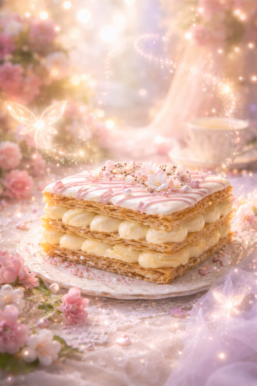 🕯️ Bougie parfumée classique - Millefeuille