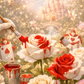 Fondant parfumé individuel - Les roses en rouge