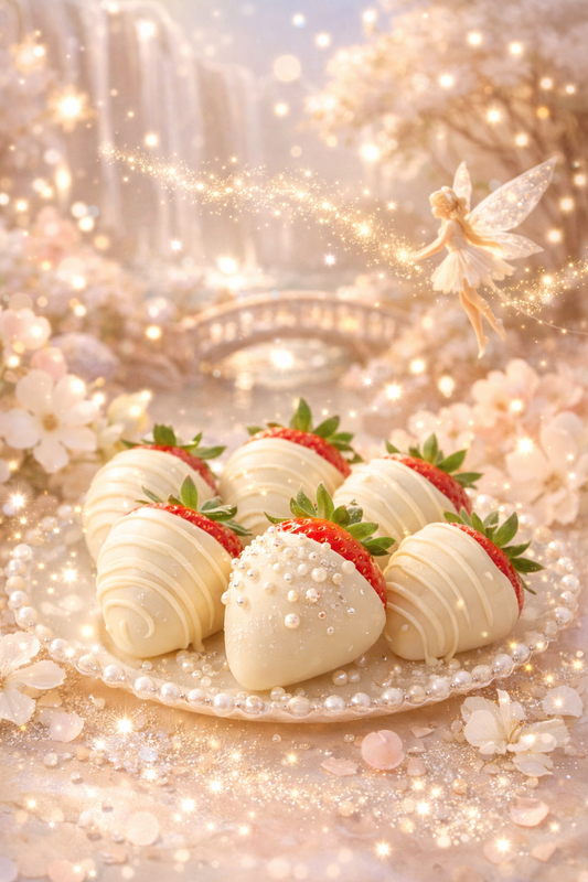 Fondant parfumé individuel - Fraise chocolat blanc