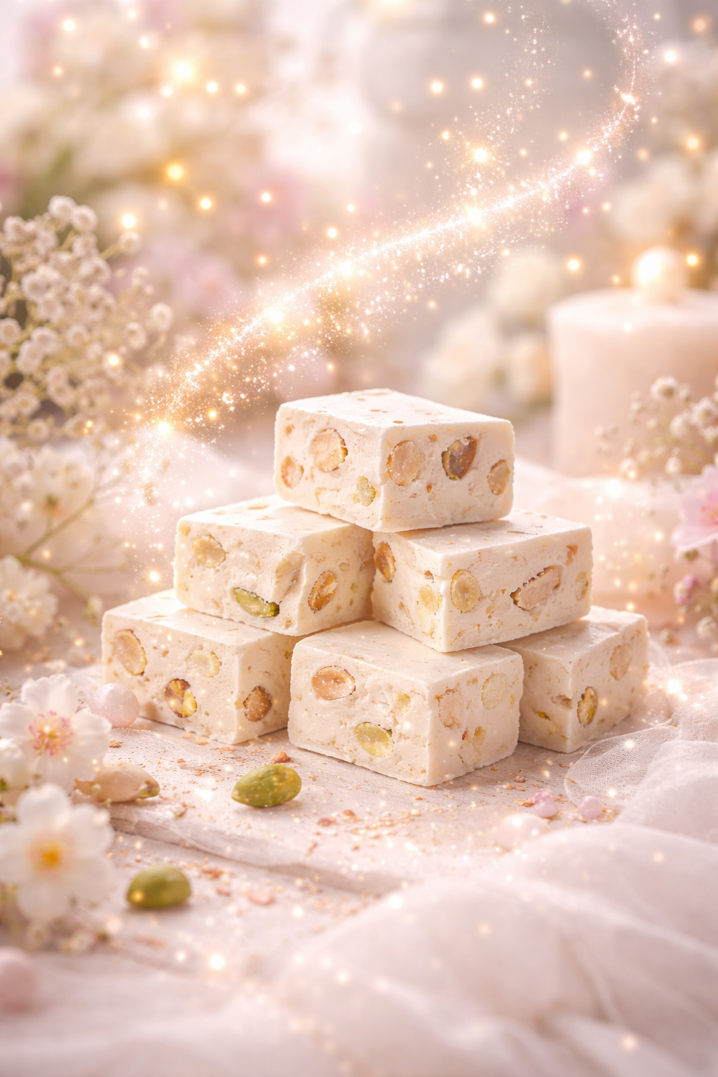 Fondant parfumé individuel - Nougat blanc