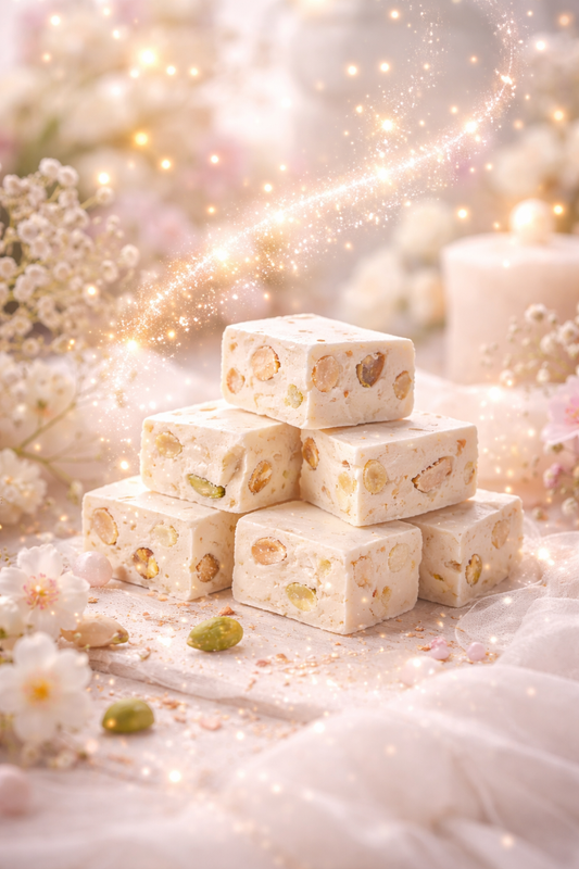 🕯️ Bougie parfumée classique - Nougat blanc