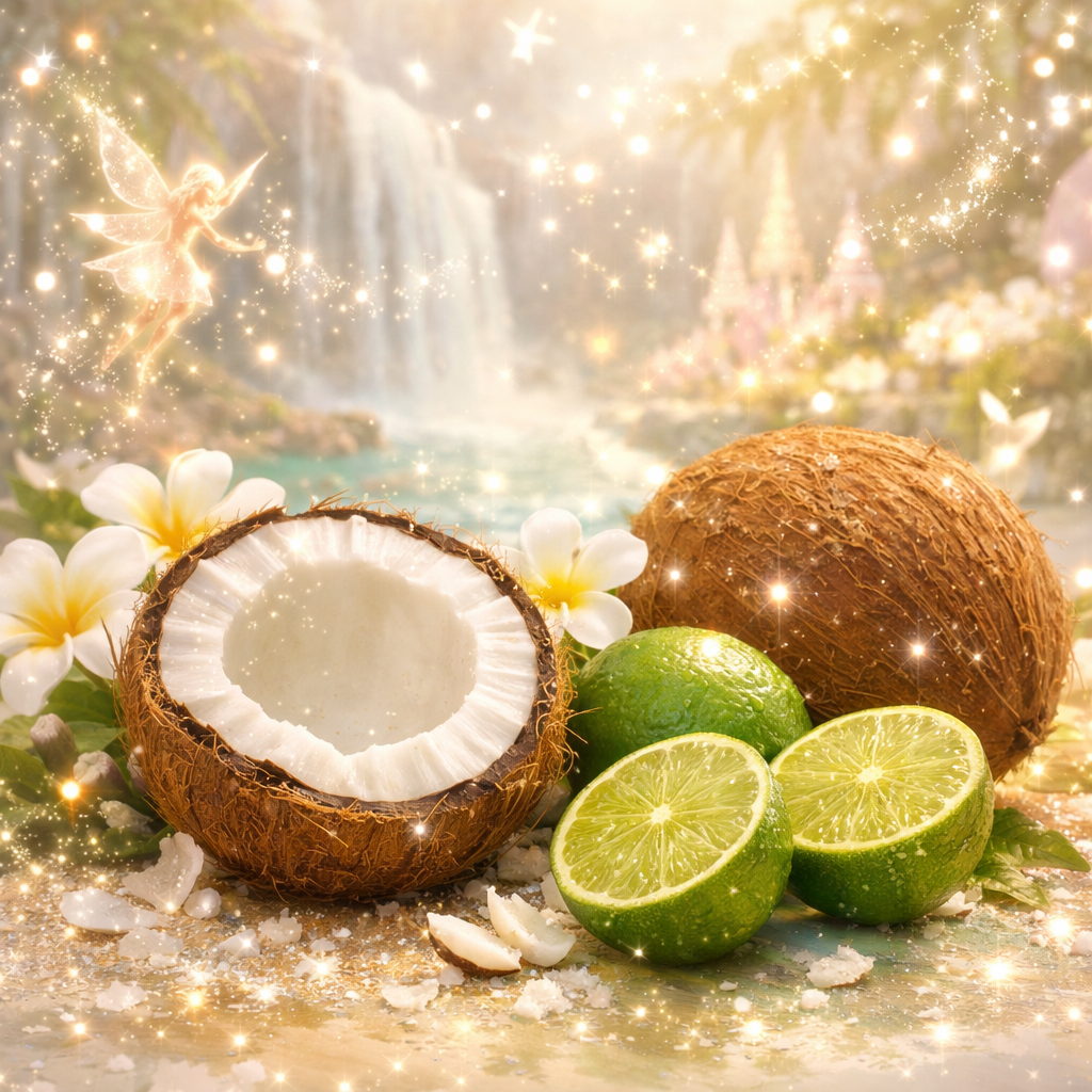 Fondant parfumé individuel - Coco citron vert