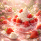 🕯️ Bougie parfumée classique - Fraise chantilly