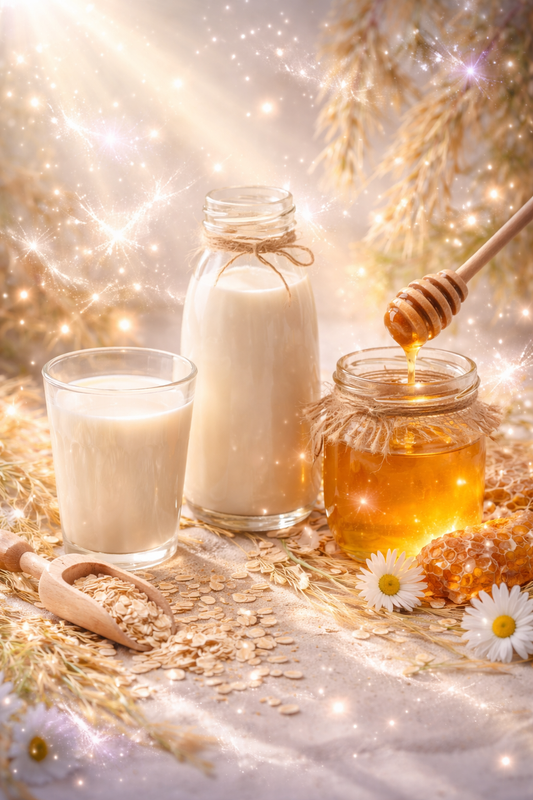 🕯️ Bougie parfumée classique - Lait d'avoine et miel