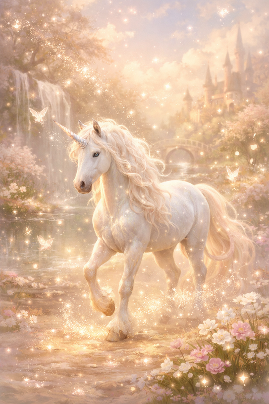 🕯️ Bougie parfumée classique - Licorne scintillante