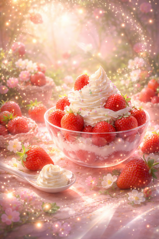 Fondant parfumé individuel - Fraise chantilly