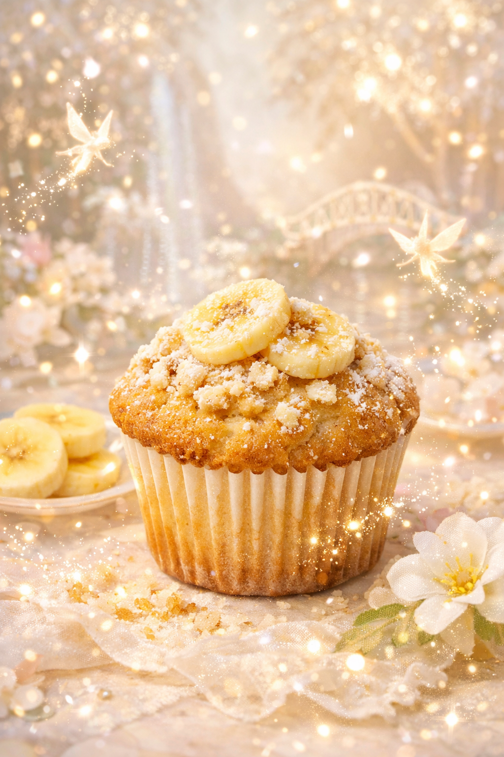 Fondant parfumé individuel - Muffin banane