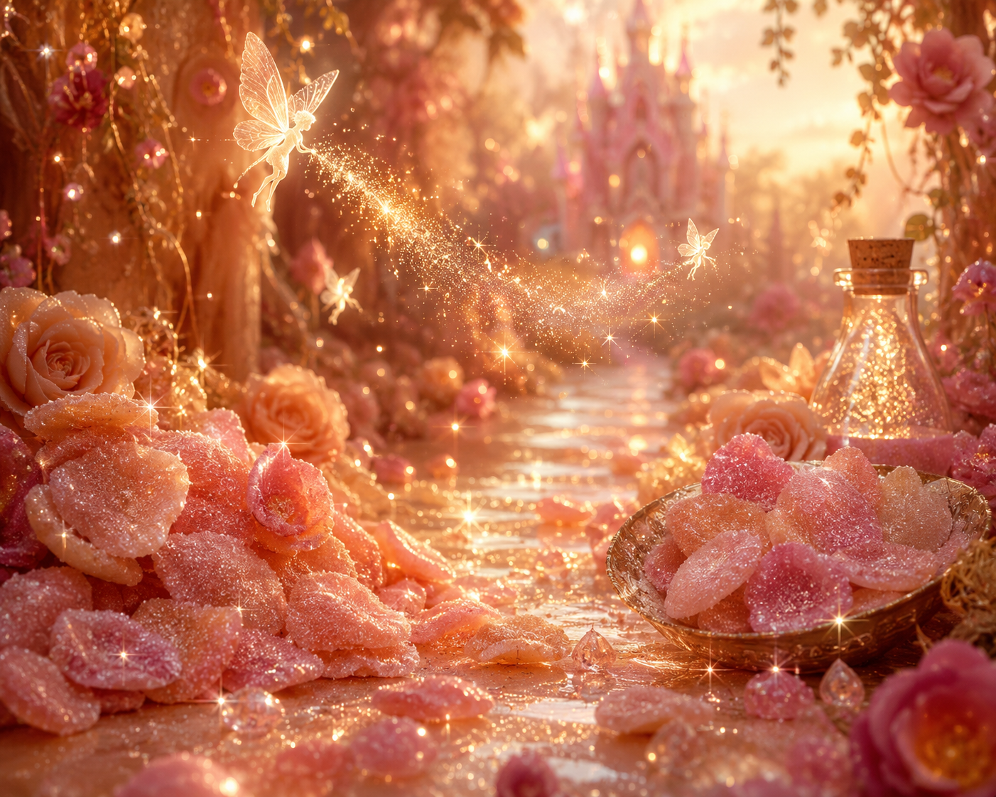 🕯️ Bougie parfumée classique - Pétales de sucre