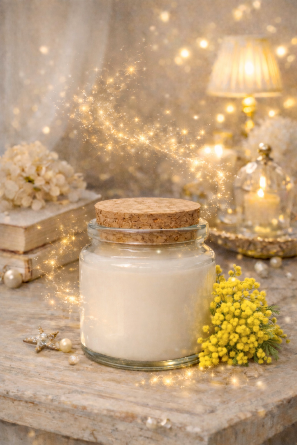 🕯️ Bougie parfumée classique - Mimosa