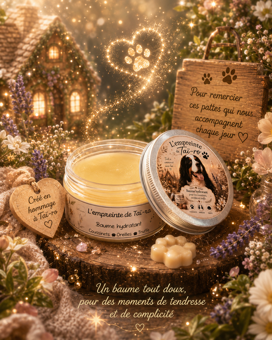 L’Empreinte de Taï-ro – Baume nourrissant pour coussinets, truffe et oreilles
