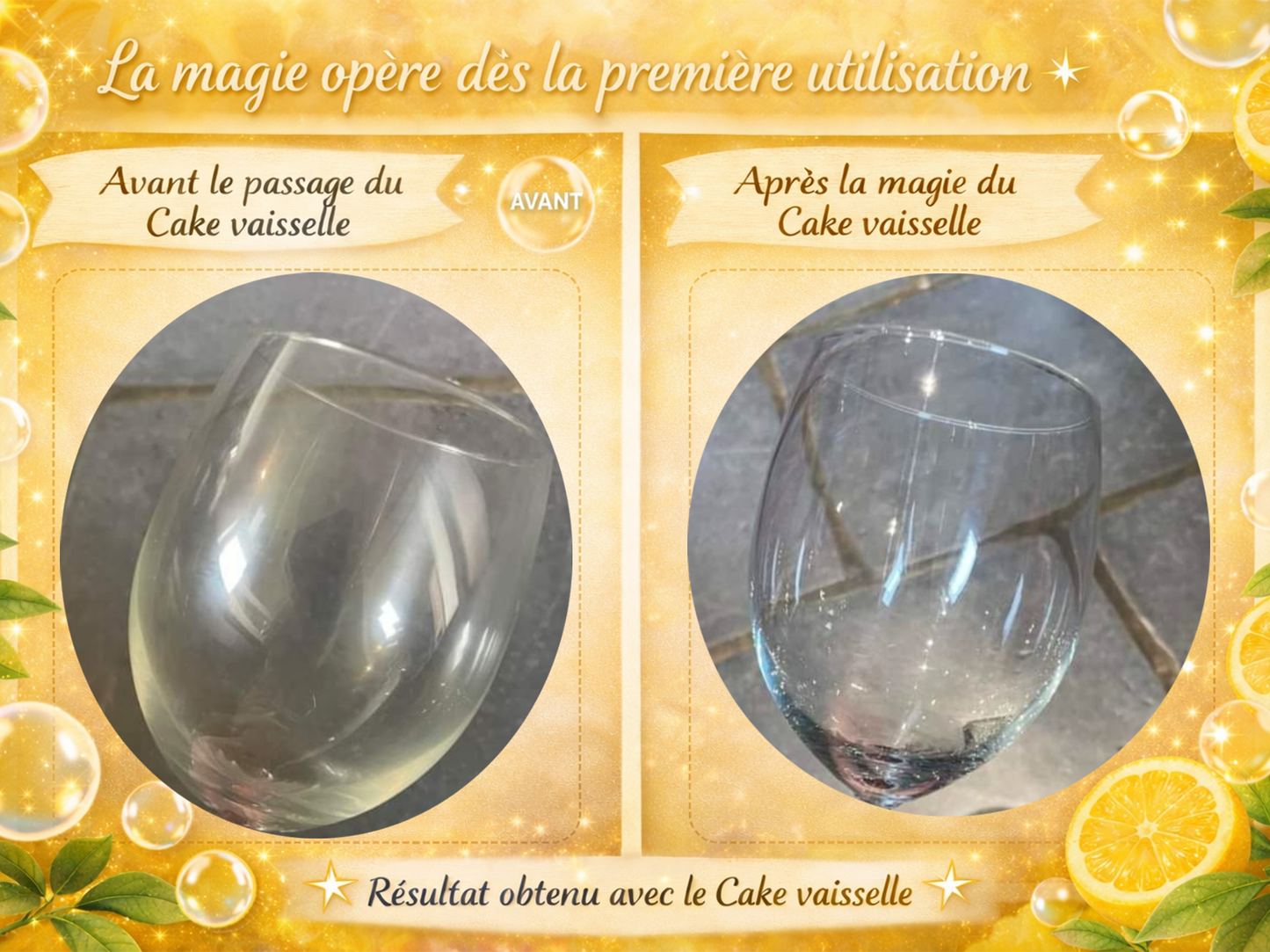 Cake vaisselle "Citron et Arbre à thé"