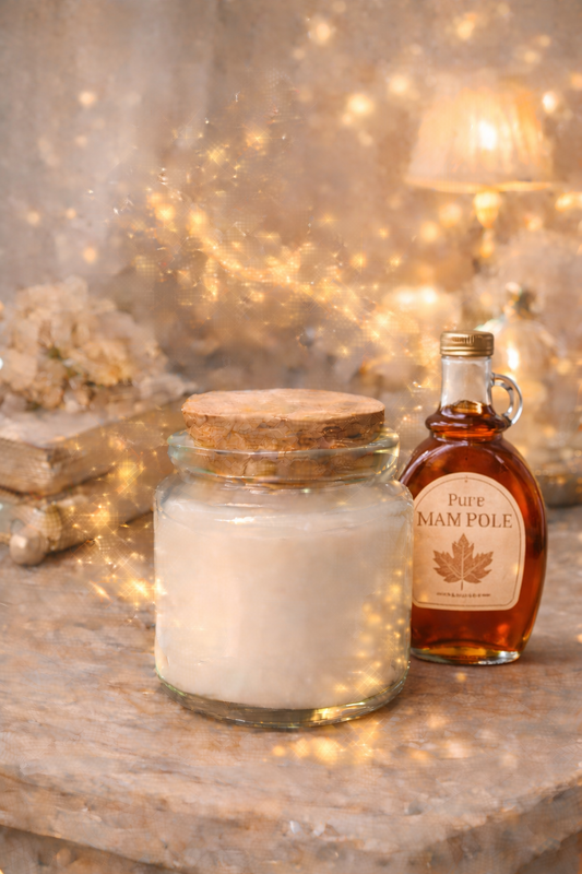 🕯️ Bougie parfumée classique - Sirop d'érable