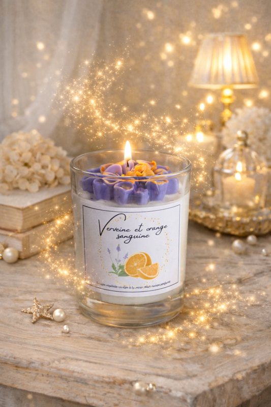 🕯️ Bougie parfumée classique - Verveine et orange sanguine