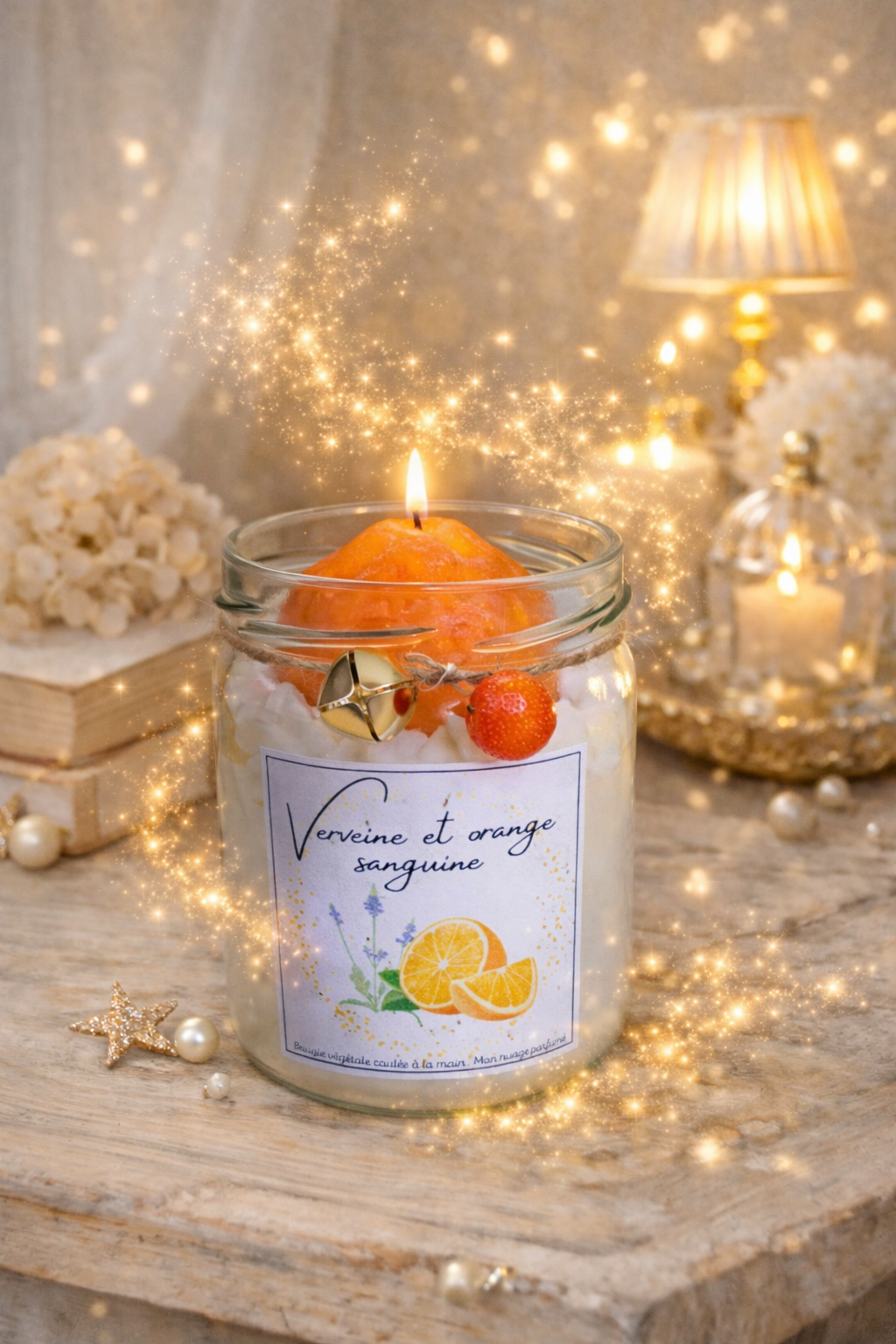 🕯️ Bougie parfumée classique - Verveine et orange sanguine